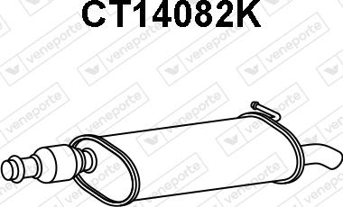 Veneporte CT14082K - Catalizzatore www.autoricambi360.it
