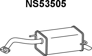 Veneporte NS53505 - Silenziatore posteriore www.autoricambi360.it