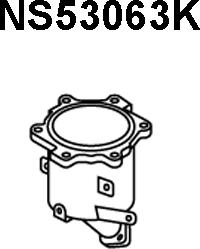 Veneporte NS53063K - Catalizzatore www.autoricambi360.it