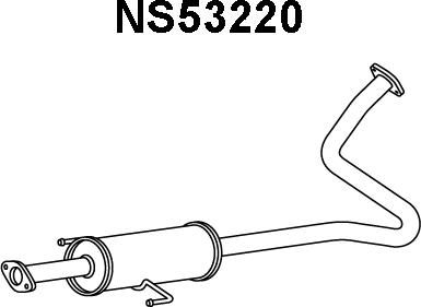 Veneporte NS53220 - Silenziatore anteriore www.autoricambi360.it
