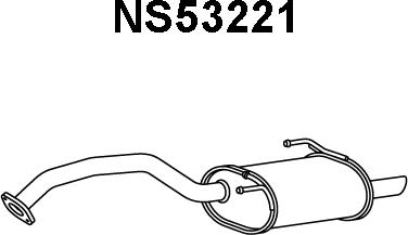 Veneporte NS53221 - Silenziatore posteriore www.autoricambi360.it