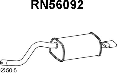 Veneporte RN56092 - Silenziatore posteriore www.autoricambi360.it