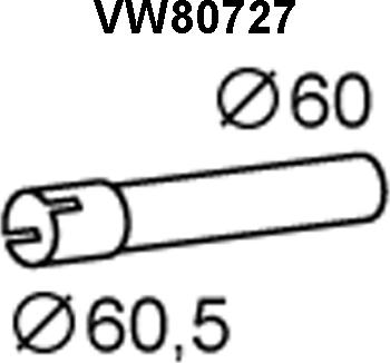 Veneporte VW80727 - Tubo gas scarico www.autoricambi360.it