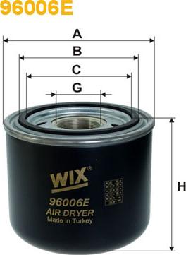 WIX Filters 96006E - Cartuccia essiccatore aria, Imp. aria compressa www.autoricambi360.it
