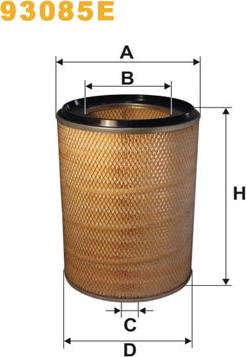 WIX Filters 93085E - Filtro aria www.autoricambi360.it