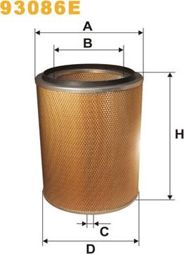 WIX Filters 93086E - Filtro aria www.autoricambi360.it