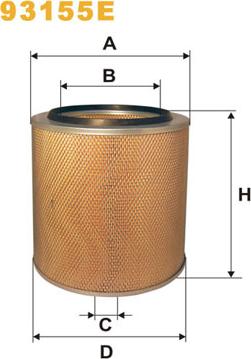 WIX Filters 93155E - Filtro aria www.autoricambi360.it