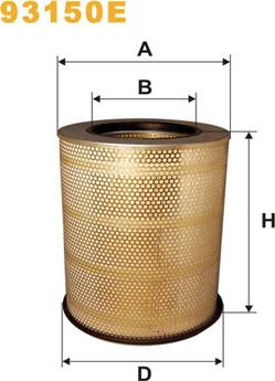 WIX Filters 93150E - Filtro aria www.autoricambi360.it