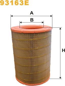 WIX Filters 93163E - Filtro aria www.autoricambi360.it