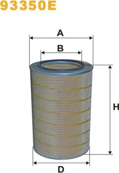 WIX Filters 93350E - Filtro aria www.autoricambi360.it