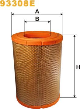 WIX Filters 93308E - Filtro aria www.autoricambi360.it