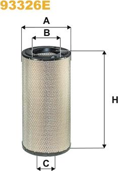 WIX Filters 93326E - Filtro aria www.autoricambi360.it