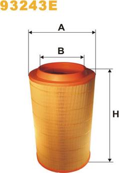 WIX Filters 93243E - Filtro aria www.autoricambi360.it