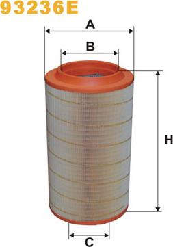 WIX Filters 93236E - Filtro aria www.autoricambi360.it