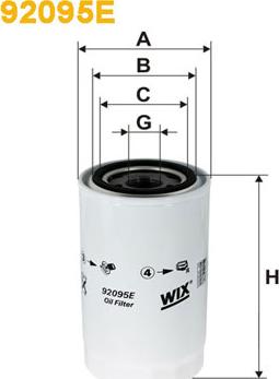 WIX Filters 92095E - Filtro olio www.autoricambi360.it
