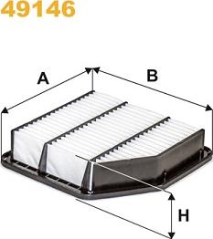 WIX Filters 49146 - Filtro aria www.autoricambi360.it