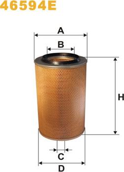 WIX Filters 46594E - Filtro aria www.autoricambi360.it