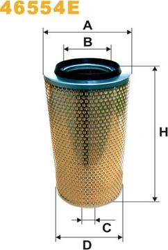 WIX Filters 46554E - Filtro aria www.autoricambi360.it