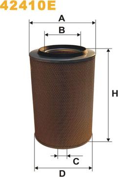 WIX Filters 42410E - Filtro aria www.autoricambi360.it