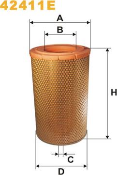 WIX Filters 42411E - Filtro aria www.autoricambi360.it