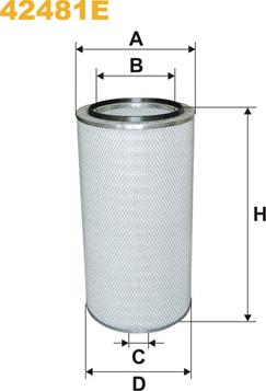 WIX Filters 42481E - Filtro aria www.autoricambi360.it