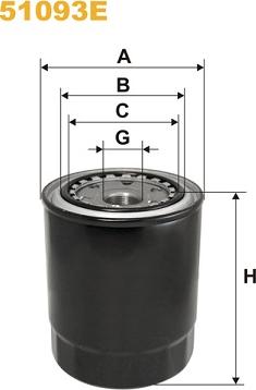 WIX Filters 51093E - Filtro olio www.autoricambi360.it