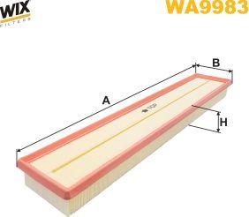 WIX Filters WA9983 - Filtro aria www.autoricambi360.it