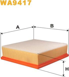 WIX Filters WA9417 - Filtro aria www.autoricambi360.it