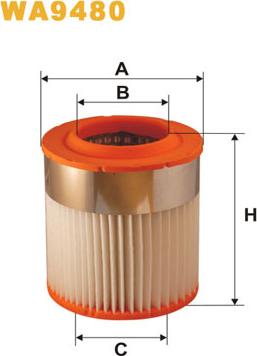 WIX Filters WA9480 - Filtro aria www.autoricambi360.it