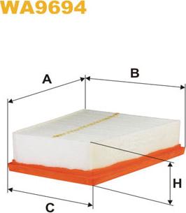 WIX Filters WA9694 - Filtro aria www.autoricambi360.it