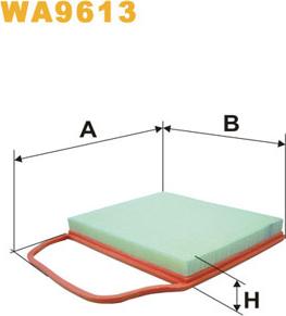 WIX Filters WA9613 - Filtro aria www.autoricambi360.it