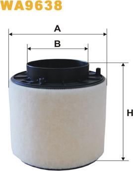 WIX Filters WA9638 - Filtro aria www.autoricambi360.it