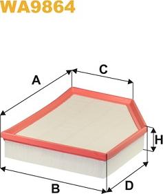 WIX Filters WA9864 - Filtro aria www.autoricambi360.it