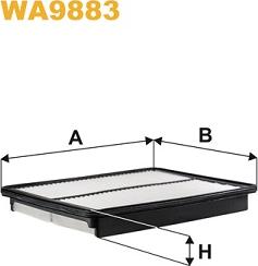 WIX Filters WA9883 - Filtro aria www.autoricambi360.it
