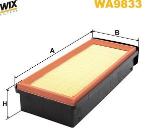 WIX Filters WA9833 - Filtro aria www.autoricambi360.it