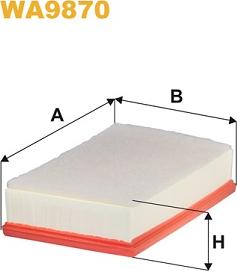 WIX Filters WA9870 - Filtro aria www.autoricambi360.it