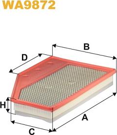 WIX Filters WA9872 - Filtro aria www.autoricambi360.it