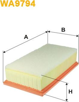 WIX Filters WA9794 - Filtro aria www.autoricambi360.it