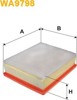 WIX Filters WA9798 - Filtro aria www.autoricambi360.it