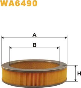 WIX Filters WA6490 - Filtro aria www.autoricambi360.it