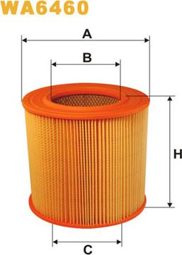 WIX Filters WA6460 - Filtro aria www.autoricambi360.it