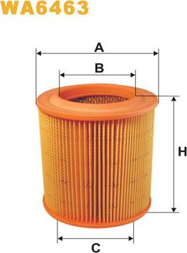 WIX Filters WA6463 - Filtro aria www.autoricambi360.it