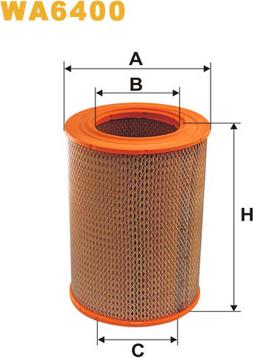 WIX Filters WA6400 - Filtro aria www.autoricambi360.it