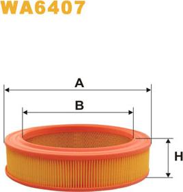 WIX Filters WA6407 - Filtro aria www.autoricambi360.it