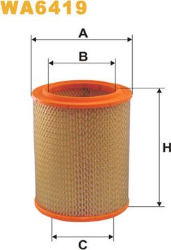 WIX Filters WA6419 - Filtro aria www.autoricambi360.it