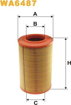 WIX Filters WA6487 - Filtro aria www.autoricambi360.it