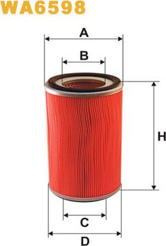 WIX Filters WA6598 - Filtro aria www.autoricambi360.it