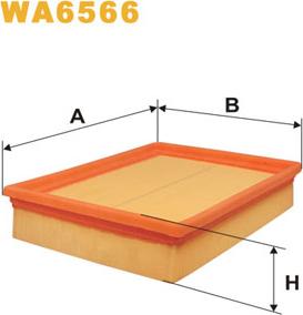 WIX Filters WA6566 - Filtro aria www.autoricambi360.it