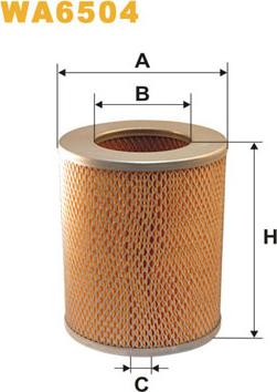 WIX Filters WA6504 - Filtro aria www.autoricambi360.it