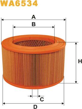WIX Filters WA6534 - Filtro aria www.autoricambi360.it